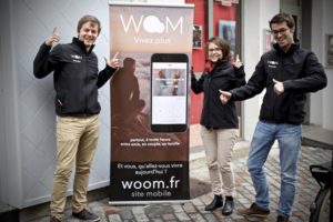 L'équipe initiale de Woom, autour du bêta test de février 2016