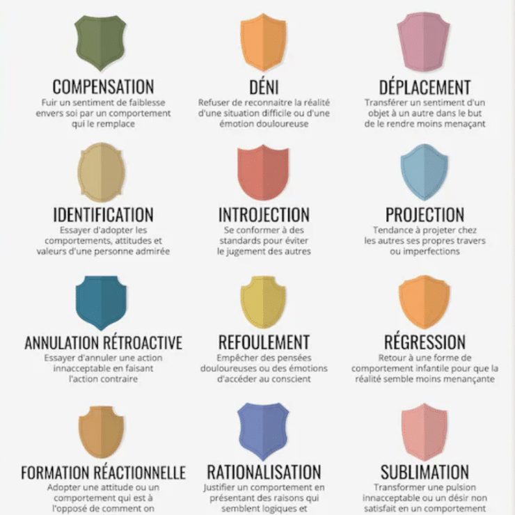 Les grandes familles de mécanismes de défense