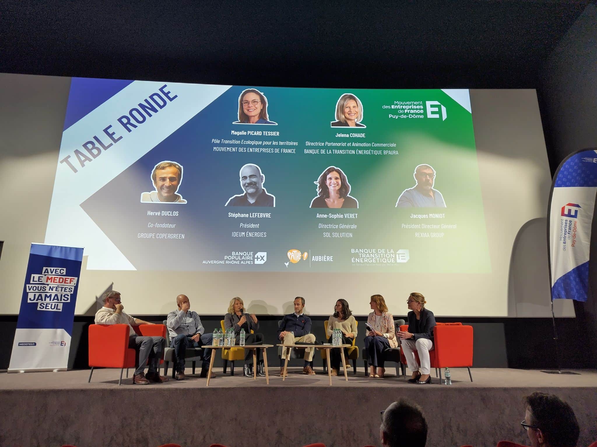 Table ronde MEDEF 63 entreprises et RSE