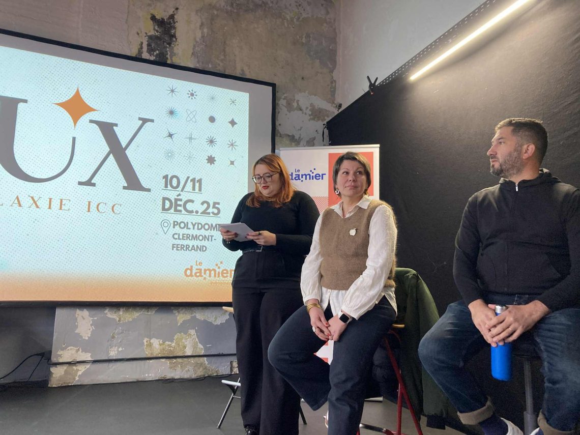 Lolita Barse, Nathalie Miel et Rémi Bonin, du Damier