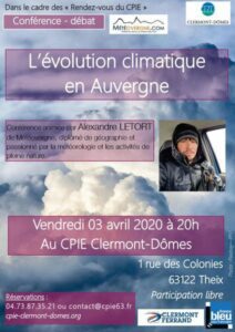 L'évolution climatique en Auvergne @ CPIE Clermont-Dômes | Saint-Gènes-Champanelle | Auvergne-Rhône-Alpes | France