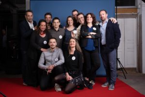 Le conseil d'administration presque au grand complet lors de la soirée anniversaire du Connecteur en avril 2019
